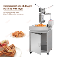 Machine à churros 5L pour boulangerie et snack-bar, machine à churros chichis à pression, machine à churros espagnole avec friteuse électrique 30L