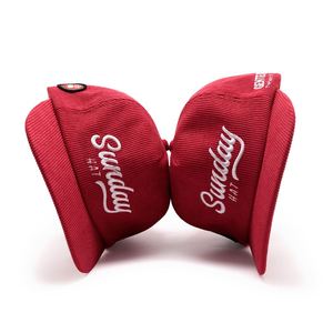 Créez votre propre logo brodé, casquette snapback en velours côtelé personnalisée à 5 panneaux, à visière pré-courbée et non structurée - Product Image 6