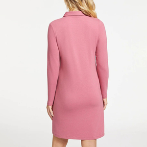 Vestido de polo de <span class=keywords><strong>tenis</strong></span> de manga larga para mujer con logotipo personalizado, ropa deportiva de golf al por mayor con estilo dulce para profesores y personal de oficina - Product Image 3