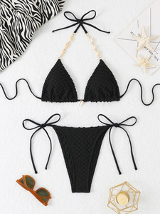 Costume da bagno da donna ad asciugatura rapida 2025 di fascia alta Modulare costumi da bagno a due pezzi stile Bikini Trimmer Design senza schienale Trajes De Bano De Maya - Product Image 5