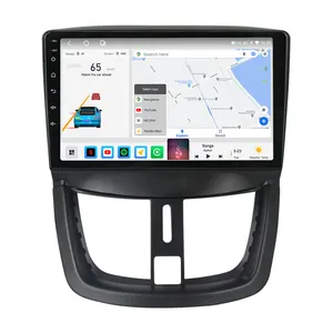 MEKEDE M6 PRO pemutar video mobil layar sentuh, pemutar video mobil sistem terbaru android 3D 4G LTE QLED untuk Peugeot 207 2006-2015 GPS DSP BT