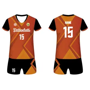 Pas cher Haute Qualité Volley-Ball Maillots de L'équipe de Sport Volley-Ball Uniformes logo Personnalisé Unisexe Volley-Ball Habillements