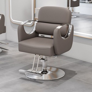 Sillón de peluquería giratorio y elevable con reposabrazos de acero inoxidable para salón de belleza - Product Image 3