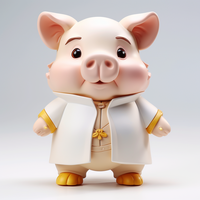 Porte-clés publicitaires personnalisables en forme de cochon de dessin animé solaire, mousquetons, forme sur mesure, impression numérique étanche pour cadeaux personnalisés
