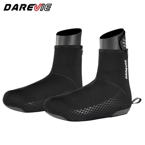 <span class=keywords><strong>Couvre</strong></span>-chaussures de vélo d'hiver Darevie pour l'extérieur, unisexe, personnalisés, noirs, imperméables - Product Image 1