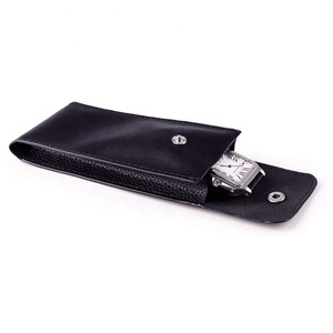 <span class=keywords><strong>Noir</strong></span> Hommes De Luxe De Voyage De Stockage Bijoux Cadeau Montre Intelligente Réparation Pu <span class=keywords><strong>Pochette</strong></span> En Cuir Sac Avec Bouton - Product Image 4