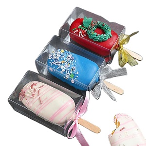 Wholesale plastic packaging box ice cream box ice cream macaron cake transparent PET box food packaging