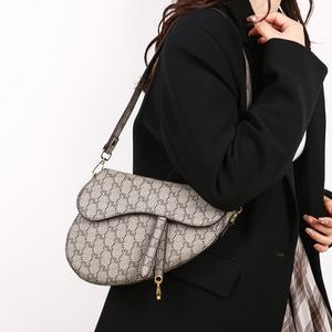 Bolsos de Hombro Multifuncionales Modernos para Mujer, Diseño Geométrico a la Moda con Dos Correas Portátiles, Forro de Poliéster - Product Image 2