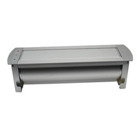 Mesa de conferencia con toma de corriente oculta, caja de escritorio disponible con interfaz personalizada, Manual, abatible hacia arriba, Media