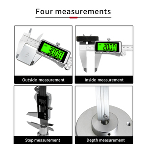เครื่องมือวัดขนาดหน้าจอ LCD ขนาดใหญ่<span class=keywords><strong>6</strong></span><span class=keywords><strong>นิ้ว</strong></span>150มม. ไม้บรรทัดสแตนเลสเครื่องมือวัดขนาด - Product Image 6