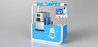 Distributeur automatique de crème glacée Popsicle Congélateur Pousser le chariot