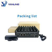 Innovación Mini PC Fanless Dual Core con ranura M.2 4USB 3,0 TPM 2,0 DDR4 2,5G LAN Caja industrial para automatización Enchufe de EE. UU.
