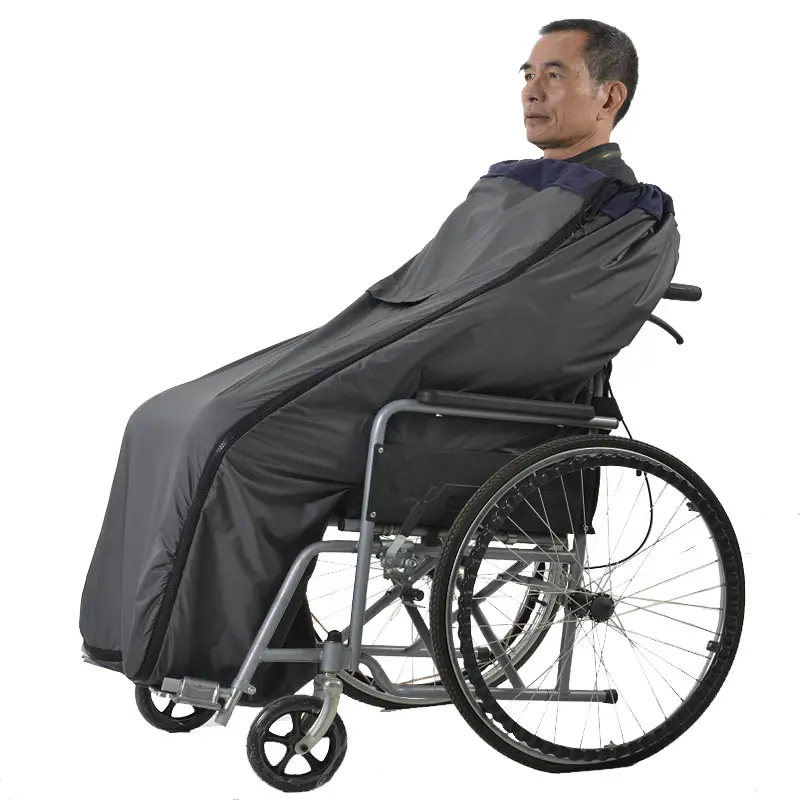 2022 Wheelchair Knee Blanket Elderly Plus Velvet Thickening Shin Guards Wind Quilt Sleeping Bag Rain Cover Lined Powerchair Cape