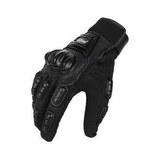 Factory Motor fit Breathable Leather Motorcycle Racing Gloves Me Black Motocross Gloves