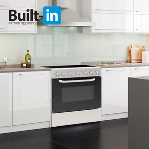 Cucina Elettrica Freestanding 60CM con Quattro Piastre in Ceramica, <span class=keywords><strong>Forno</strong></span> <span class=keywords><strong>e</strong></span> <span class=keywords><strong>Piano</strong></span> <span class=keywords><strong>Cottura</strong></span> in Acciaio Inox Tutto in Uno - Product Image 3