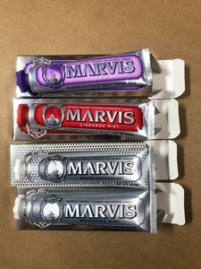 Dentifrice pour adultes Marviss saveur menthe blanche 85 ml, nettoyage chimique de base, boîte originale de célébrité d'Internet, lot de 6 - Product Image 5