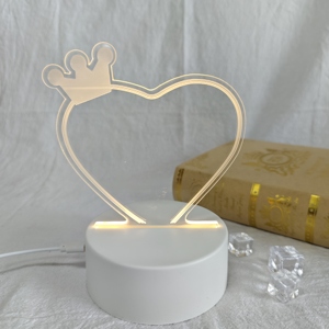 Tableau d'écriture lumineux en acrylique créatif DIY RGB LED 3D, effaçable et réinscriptible, pour messages électroniques, cadeau de nuit - Product Image 3