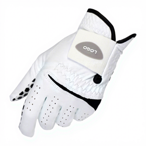 Gants de golf en cuir véritable anti-transpiration avec paume texturée, tissu respirant, imperméables, ajustement flexible pour usage professionnel - Product Image 3