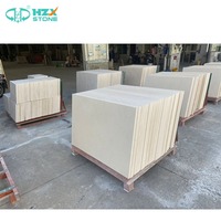 HZX Pierre d'ingénierie naturelle Pavés calcaires blancs Portugal Pavés calcaires beige Porto avec finition de surface aiguisée