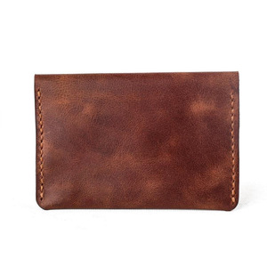 Porte-cartes en cuir de style rétro, personnalisable, porte-cartes de visite créatif avec cordon, simple et élégant. - Product Image 3