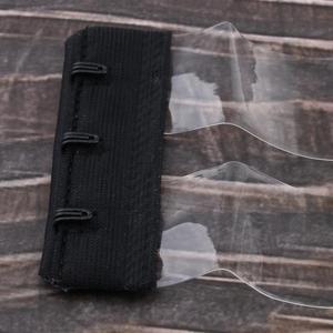 5x <b>Clear</b> Invisible Women's <b>Bra</b> Extender <b>with</b> 3 Hook Padded Seamless Breast Petals Elastic Underwear <b>Straps</b> Black for Ladies - Product Image 1