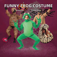 XJ Combinaisons de déguisement unisexe amusantes de grenouille pour cosplay TV et cinéma, pour adultes, fantaisie, pour fête d'Halloween, en stock