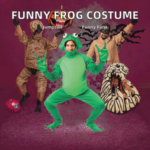 Disfraz de Rana Divertido Unisex XJ, Disfraz de Cosplay de Película y Televisión, Mono de Animal para Adultos, Traje de Fiesta de Halloween - Product Image 2