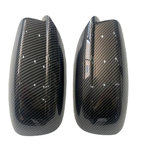 Coques de rétroviseurs en fibre de carbone noir brillant imprimées par transfert d'eau pour Dodge Challenger 2011-2021, ensemble complet - Product Image 4