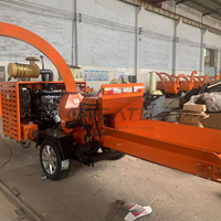Machines forestières Processeur de bois de chauffage Machine à couper les arbres/équipement de déchiquetage de bois à tambour Machine à déchiqueter le bois