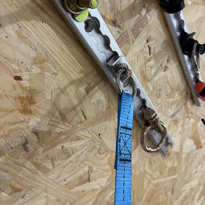 Accessoires de contrôle de cargaison logistique, sangle <span class=keywords><strong>d</strong></span>'<span class=keywords><strong>arrimage</strong></span> à cliquet 25 mm 2,9 m, sangle à boucle à came avec rail en L en aluminium, <span class=keywords><strong>anneau</strong></span> en O, accessoires à goujon unique - Product Image 4