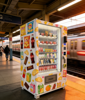 Distributeur automatique de réfrigérateur pour aliments et boissons, distributeur automatique pour station de métro, aéroport, gare ferroviaire