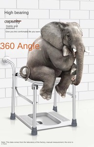 เก้าอี้อาบน้ำอลูมิเนียมอัลลอยปรับความสูงได้กันน้ำหมุนได้360องศาอุปกรณ์บำบัด - Product Image 3