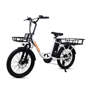Bicicleta Eléctrica de 20 Pulgadas, 36v, 250w, 2 Ruedas, con Asiento Bajo, No Plegable, para Entrega de Comida - Product Image 2