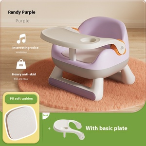 Chaise d'appoint multifonctionnelle pour bébé, siège d'alimentation, chaise de table avec plateau double amovible, facile à nettoyer - Product Image 5