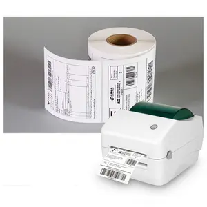 Factory Price fanfold thermal label sticker packaging thermal shipping labels postage stampes sticker a6 100x150mm