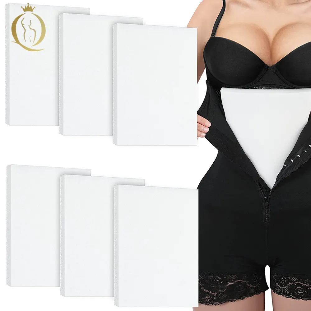 Chirurgo consigliato Lipo Foam nero confortevole 6 pezzi Lipo Foam Back Board Sheets Compression Garment body