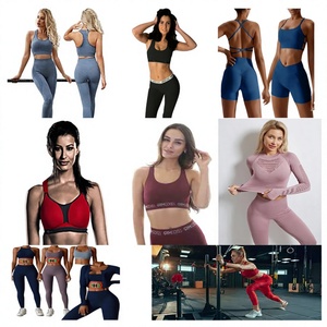 High Support Plus Size Yoga Set with <b>Compression</b> Fit Stretch Fabric Workout Activewear Gym Training Set for <b>Women</b> - Product Image 1