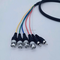 Cable de Audio y Video Personalizable de 21 Pines SCART Hembra a 4 BNC y 2 RCA
