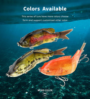 Leurre de pêche articulé en plastique de haute qualité 120mm 34g appât de Simulation multi-sections appâts multi-segments appâts durs artificiels