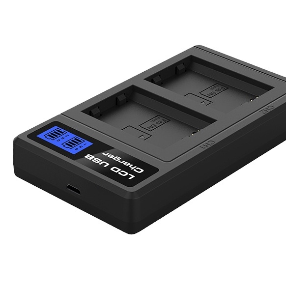 Hot USB Black Mati Charger Universal Manual Camera Battery Charger Display Battery Charger for Professional 4k Video Camera