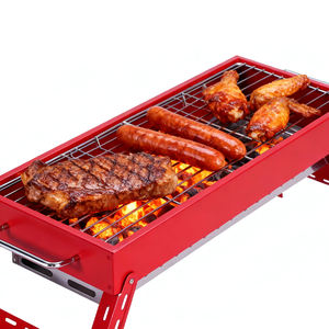 Портативная складная уличная печь для барбекю, угольная печь для двора, удобный гриль для кемпинга - Product Image 4