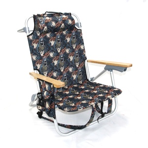 Aluminum Beach Chair Custom Portable Foldable Outdoor Furniture with <b>Backpack</b> Eco-Friendly for Park & School Use - Product Image 3