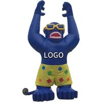 Ballon publicitaire géant gonflable personnalisé, imperméable, imprimé UV, modèle de gorille de dessin animé, 6-8 pieds, pompe à air électrique, fête