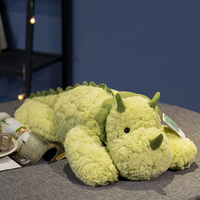 En gros, animaux en peluche géants dinosaures pour enfants, en coton PP lesté, doublure en maille, coussins doux, jouets apaisants mignons pour bébés, anniversaire