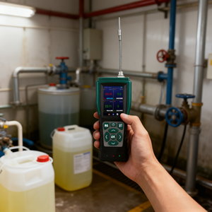 Rilevatore di Gas per Sala di Dosaggio Chimico, Monitor Portatile per Cloro, O2, LEL, CO per la Sicurezza delle Impianti di Trattamento Acque - Product Image 1