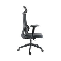 Chaise de bureau ergonomique moderne à dossier haut en maille, pivotante, réglable, avec appui-tête, structure en plastique DEYI 2507