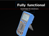 HYTAIS TS97 Voltmeter Digital Otomatis, Alat Tester Listrik Resistensi Meter Listrik True RMS Ammeter AC DC
