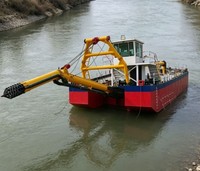 Drague à aspiration diesel personnalisable avec moteur et boîte de vitesses pour l'extraction de sable de rivière et le dragage de canaux