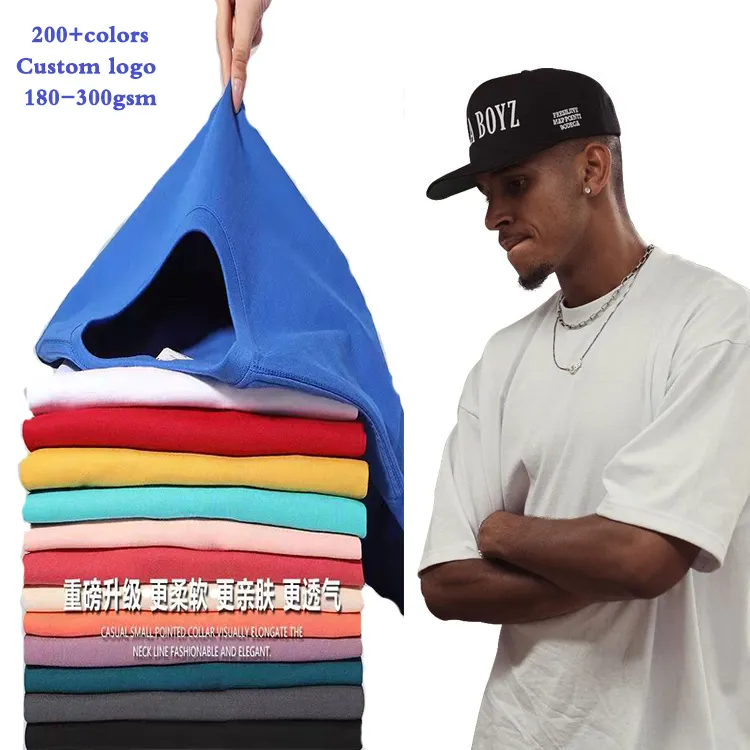 Camiseta de moda urbana para hombre, Camisa de algodón de 240 gsm 100%, personalizada, de todos los tamaños