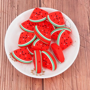 Miglior prezzo commestibile anguria giocattolo per la dentizione del bambino accessori per catena del ciuccio <span class=keywords><strong>penna</strong></span> in Silicone per serie di frutta - Product Image 4